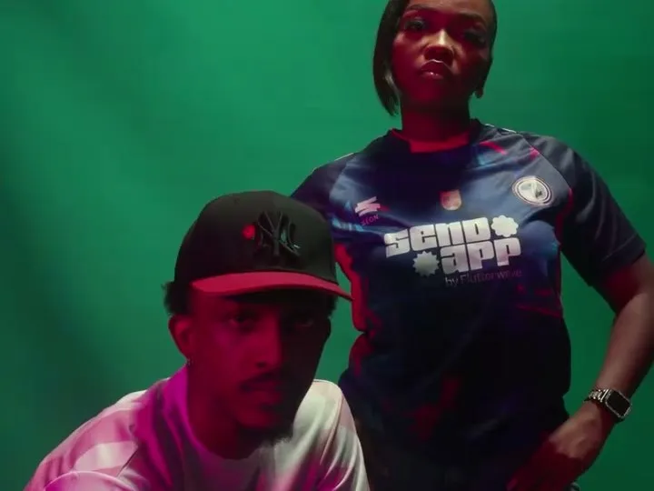 Supporters in the home shirt